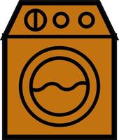 Washing Machine Vector Icon Design