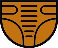 Diaper Vector Icon Design