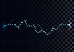 Lightning. Thunderbolt effect. Vector illustration