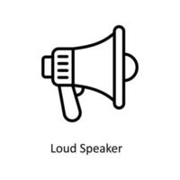 Loud Speaker Vector   outline Icons. Simple stock illustration stock