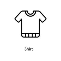 Shirt  Vector   outline Icons. Simple stock illustration stock