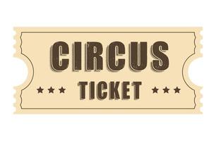 Classic retro ticket for cinema, circus, movie, theatre, cruise, concert and other events. Old vintage style in pastel colors. vector