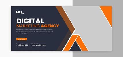 digital marketing social media cover banner web banner template design vector