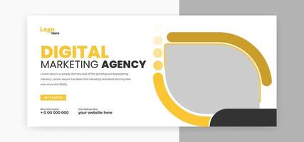 digital marketing social media cover banner web banner template design vector