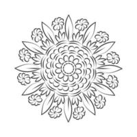 Mandala Art design in circle. Simple mandala design floral mandala art beautiful mandala artwork vector