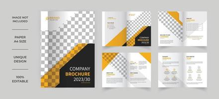 Business company profile brochure template vector