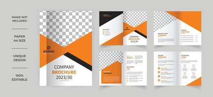 Business company profile brochure template vector