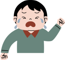 enfant colère illustration png