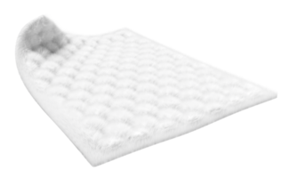 3d synthetic fiber hair, water droplets on absorbent pad isolated. support cooling, baby diaper adult concept, 3d render illustration png