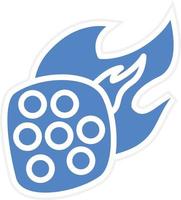 Meteorite Vector Icon Design