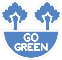 Go Green Vector Icon Design