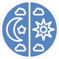 Day and Night Vector Icon Design