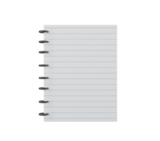 papier vel Notitie boek lijn 3d element PNG