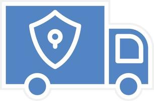 Locked Delivery Vector Icon Design