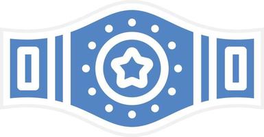 Champion Belt Vector Icon Design