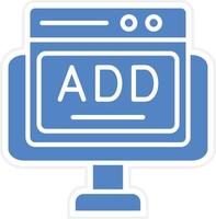 Online Ads Vector Icon Design