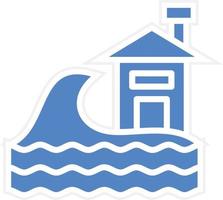 Tsunami Vector Icon Design