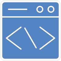 Website Coding Vector Icon Design