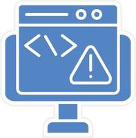 Code Error Vector Icon Design