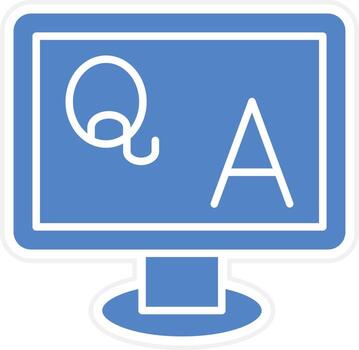 QA Vector Icon Design