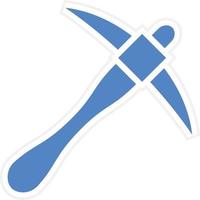 Pickaxe Vector Icon Design