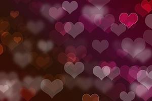 color background bokeh heart photo