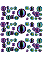 Eyes pattern. Dragon, cat, animal, fantasy pupil, iris. Seamless pattern. png