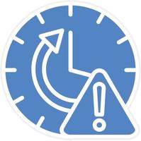 Time Alert Vector Icon Design