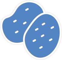 Potatoes Vector Icon Design