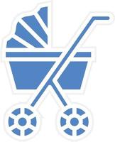 Stroller Vector Icon Design