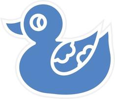 Duck Toy Vector Icon Design