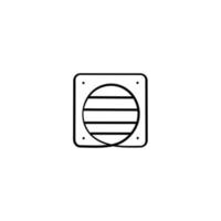 Cassette Air Conditioner Line Style icon Design vector