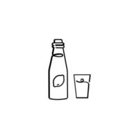 limón jugo línea estilo icono diseño vector