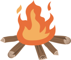 fogueira desenho animado ilustração png