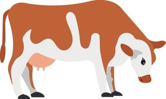 ilustración de vector de vaca en un fondo. símbolos de calidad premium. iconos vectoriales para concepto y diseño gráfico.