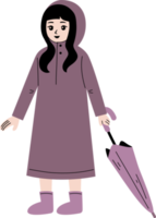 people wear raincoat illustration png