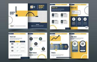 Business Report Template Design vector