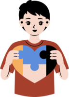 autism kid illustration png