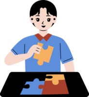 autism kid illustration png
