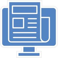 Publish Article Vector Icon Design