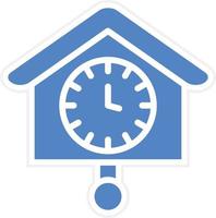 Cuckoo Clock Vector Icon Design