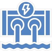 Hydro Power Vector Icon Design