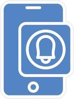 Smartphone Alarm Vector Icon Design