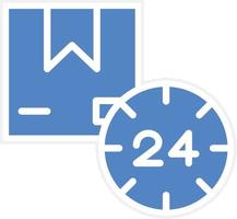 24 Hours Delivery Vector Icon Design