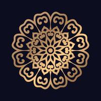 Islamic Pattern Floral Round Ornament. Oriental Pattern mandala design background vector