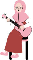 tecknad serie karaktär spelar gitarr png