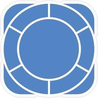Life Raft Vector Icon Design