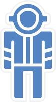 Astronaut Suit Vector Icon Design