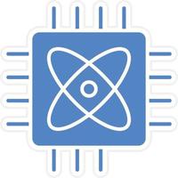 Quantum Computing Vector Icon Design