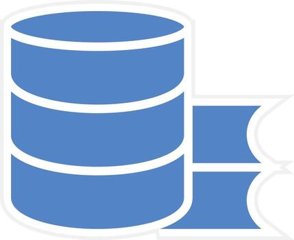 Study Database Vector Icon Design